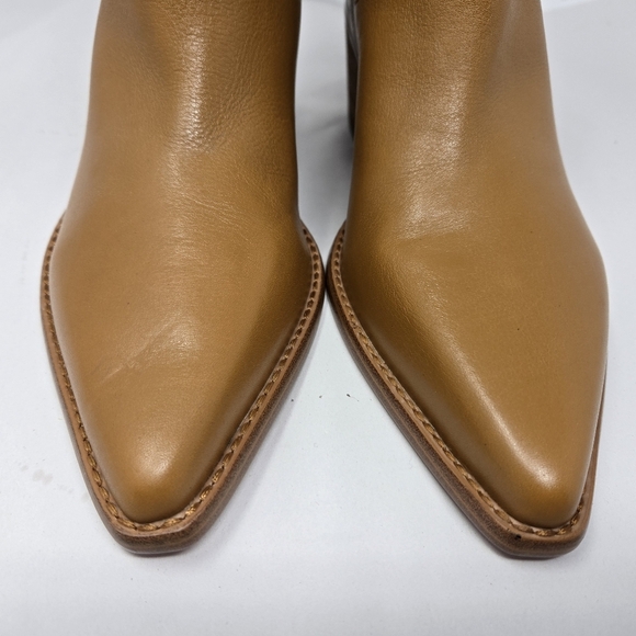 Marc Fisher LTD Women's Western Boots Sz 9M Carmel Leather Ankle Cut Outs Rodeo - Picture 11 of 12